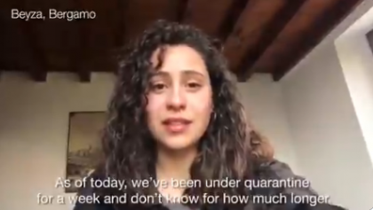 İBB, İtalya'da ev karantinasındaki Türk gençlerinin mesajını paylaştı