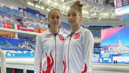 Avrupa Trampolin Cimnastik Şampiyonası'nda Elif Çolak ve Sıla Karakuş gümüş madalya kazandı