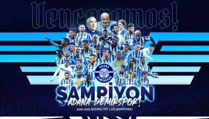 Adana Demirspor, 1 Lig şampiyonluğunu ilan etti