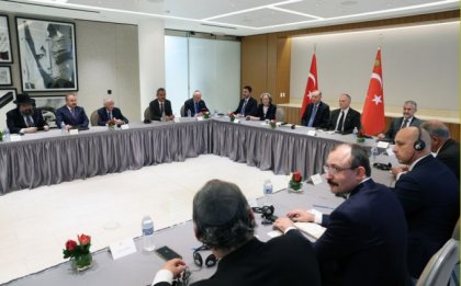 Erdoğan, ABD'de Amerikan Yahudi Toplumu Çatı Kuruluşları Temsilcileri ile buluştu