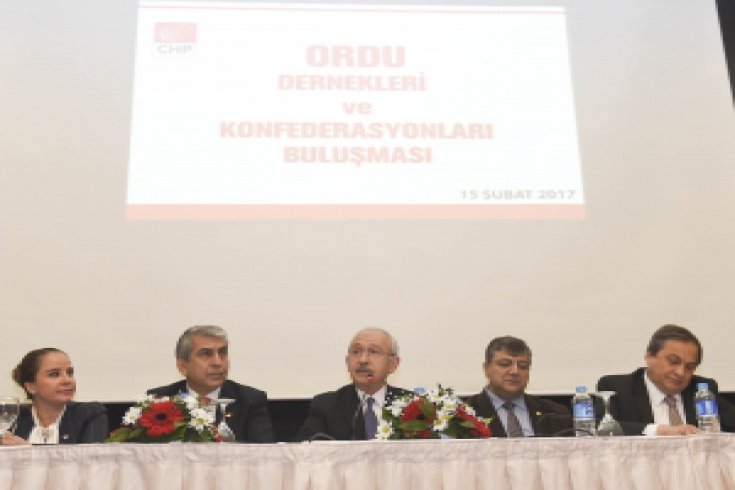 CHP Lideri Kılıçdaroğlu, Ordu Dernekleri ve Konfederasyonları temsilcileri ile buluştu
