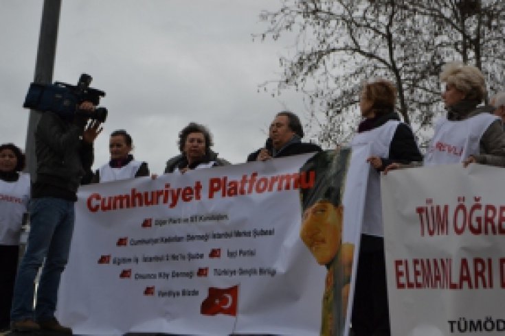 Cumhuriyet Platformu 'Hukuksuzluğa Hayır'