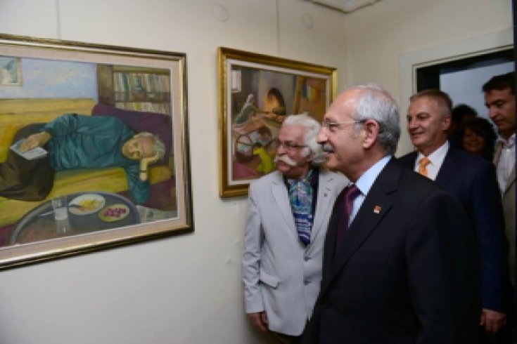 Kılıçdaroğlu,Ressam Yaşar Çallı'yı ziyaret etti