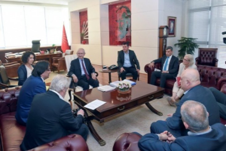 Kılıçdaroğlu, Avrupa Sendikalar Konfederasyonu ile görüştü