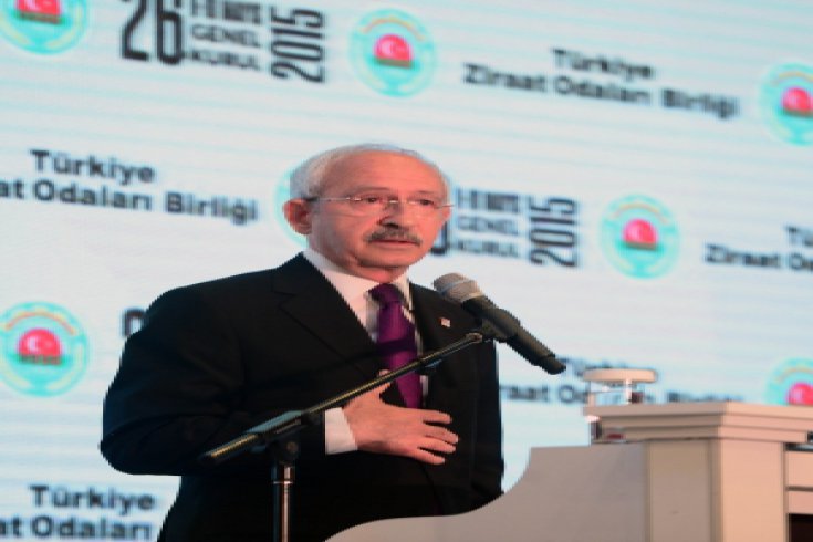 Kılıçdaroğlu, Türkiye Ziraat Odaları Birliği Genel Kurulunda konuştu