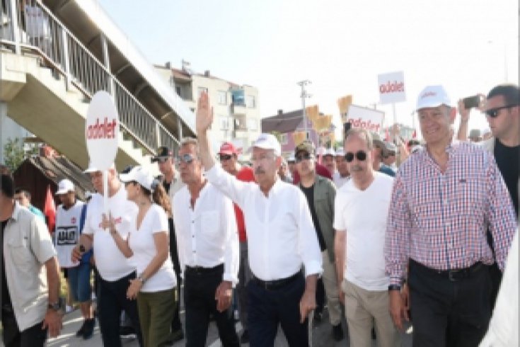 Kılıçdaroğlu'nun Adalet Yürüyüşü'nün 15. günü