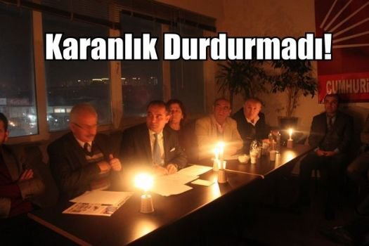 CHP Başakşehir'i Karanlık Durdurmadı
