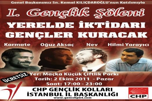 Chp İstanbul Gençliğinden Şölen