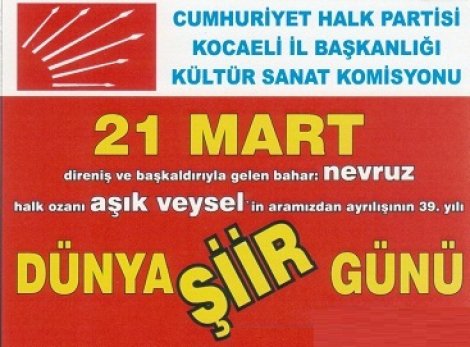 CHP’de Nevroz ve Şiir Günü