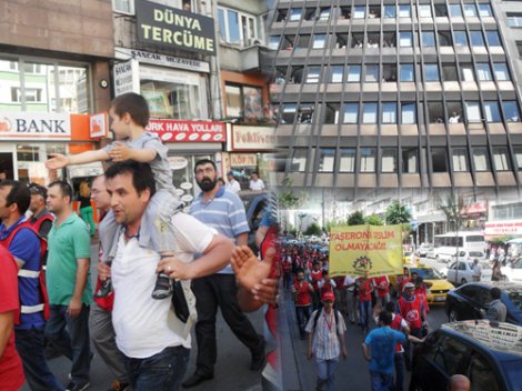 Enerji işçisi DİSK'ten BEDAŞ'a yürüdü