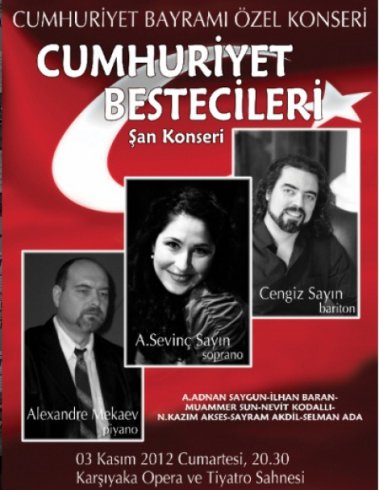 Karşıyaka opera'da Cumhuriyet bestecileri konseri