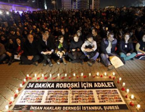 Roboskî için 34 dakikalık eylem