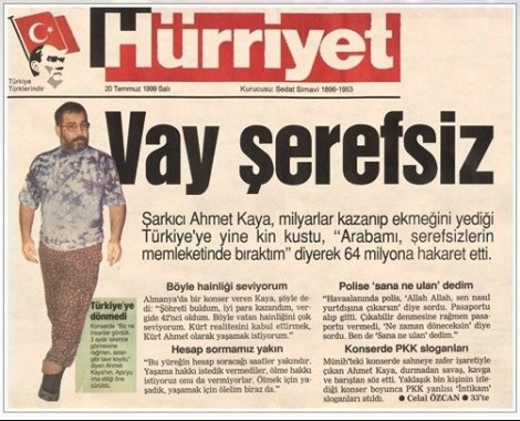 'Vay şerefsiz' başlığını neden attı?