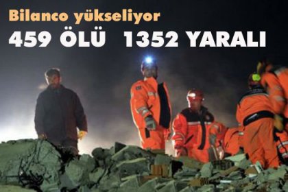 459 kişi hayatını kaybetti