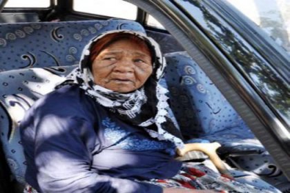91 yaşındaki kadını terk ettiler