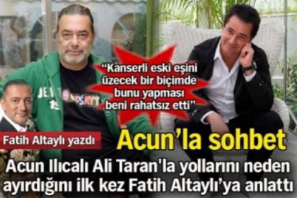 Acun Ilıcalı neden Ali Taran'la yollarını ayırdı?