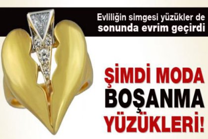 Artık moda 'boşanma' yüzükleri