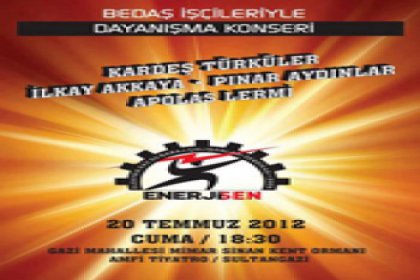 BEDAŞ işçileriyle dayanışma konseri