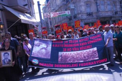 Beyoğlu'nda Dersim protestosu
