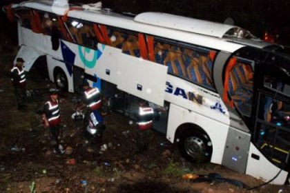 Bolu'da otobüs kazası: 15 yaralı