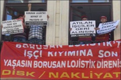 Borusan işçileri Kültür Merkezi'ni işgal etti