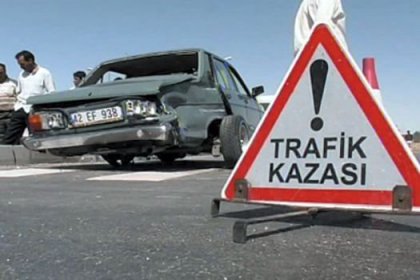 Bursa'da kaygan yolda kaza...