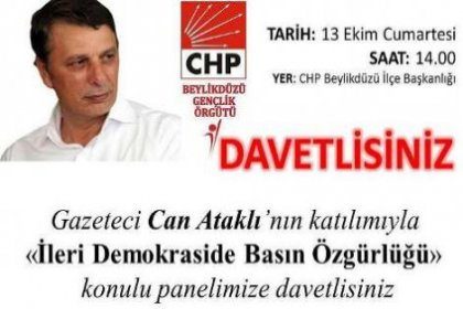 Can Ataklı ile ''ileri demokraside basın özgürlüğü'' paneli