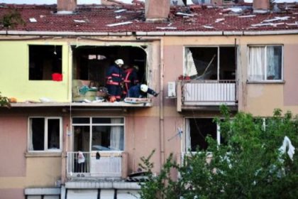 Doğalgaz bomba gibi patladı