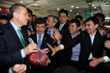 Erdoğan'a Büyük Pazar'da sıcak karşılama