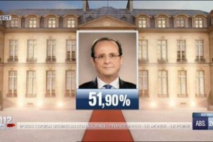 Fransa'da zafer Hollande'ın