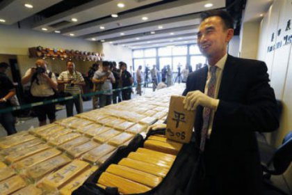 Hong Kong'da 649 kilo kokain ele geçirildi