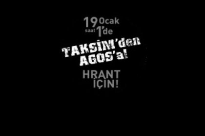 Hrant için Taksim'den AGOS'a