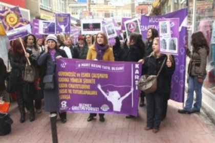 KESK'li kadınlara uluslararası destek