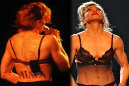 Madonna'dan Taliban'a çıplak protesto