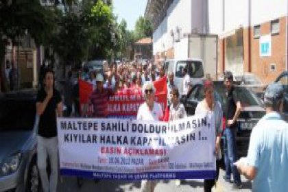 Maltepe Sahili’nin yok edilmesine büyük tepki!