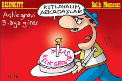 Memecan'ın 'açlık grevi' karikatürüne tepki