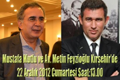 Mustafa Mutlu ve Av. Metin Feyzioğlu Kırşehir'de