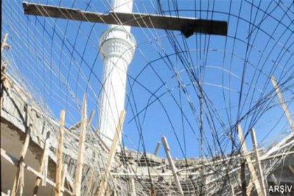 Nevşehir'de cami inşaatı çöktü