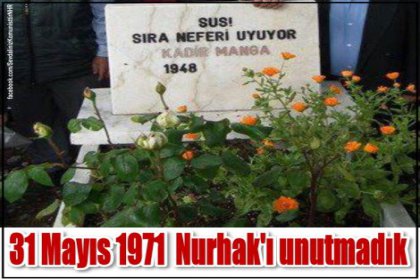 Nurhak Katliamında Ölenler Anılıyor