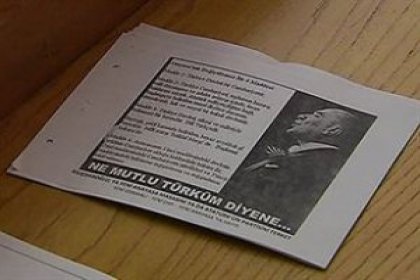 'O bildiriyi ben dağıttım'