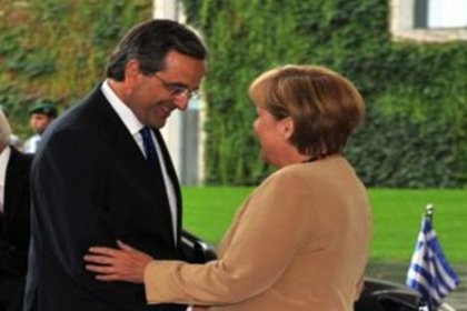 Samaras, Merkel ile biraraya geldi