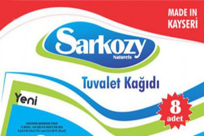 Sarkozy'i tuvalet kağıdı yaptı
