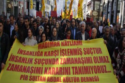 Taksim’de Aleviler Sivas kararına tepki gösterdi