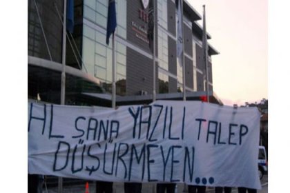 TFF önünde protesto