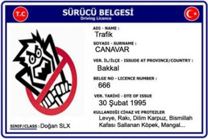 Trafik canavarı nereden mezun?