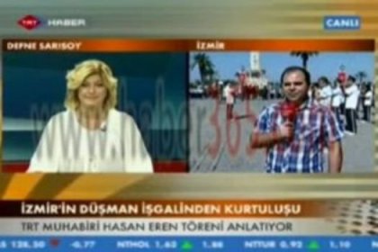 TRT Muhabirinin Zor Anları (Video)