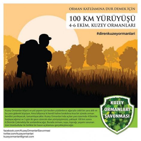 Kuzey Ormanları Savunması 100 Km yürüyecek