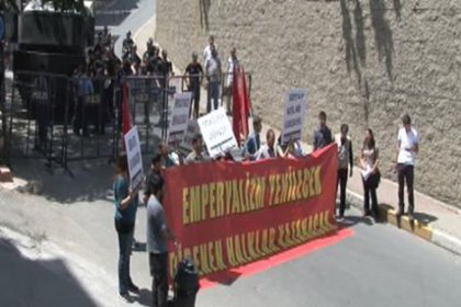 ABD İstanbul Konsolosluğu'nda eylem