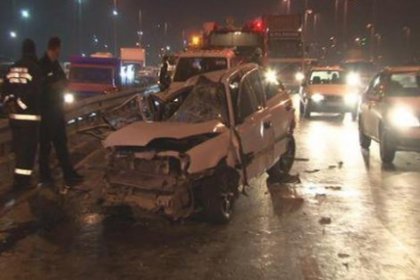 Avcılar´da zincirleme kaza: 6 yaralı