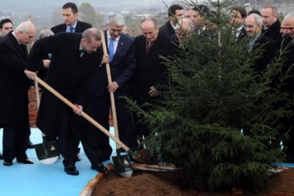 Başbakan, Gard ormanında 'Milli İradeye Saygı' fidanı dikti